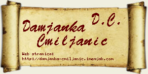 Damjanka Cmiljanić vizit kartica